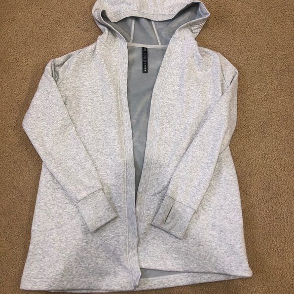 90 Degree By Reflex Sweaters - 90 degree lined hooded cardigan sweatshirt